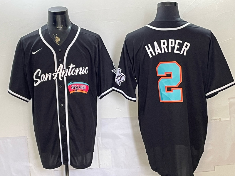 Men San Antonio Spurs #2 Harper black Nike 2026 NBA Jersey 062102